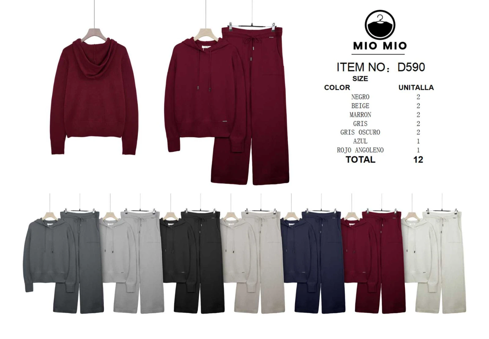 Conjunto de pants y sudadera-D590
