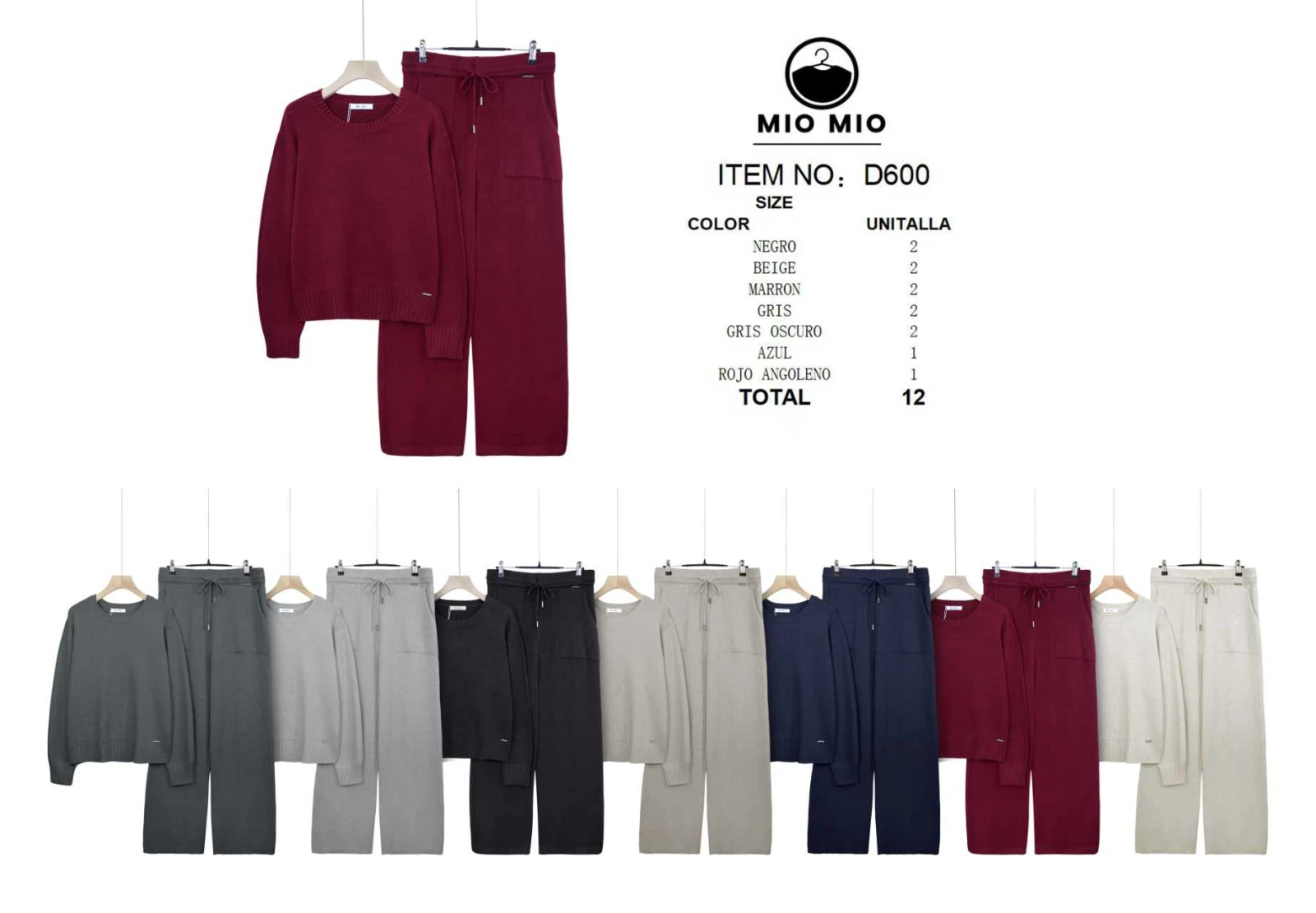 Conjunto Suéter y Pantalón Mujer-D600
