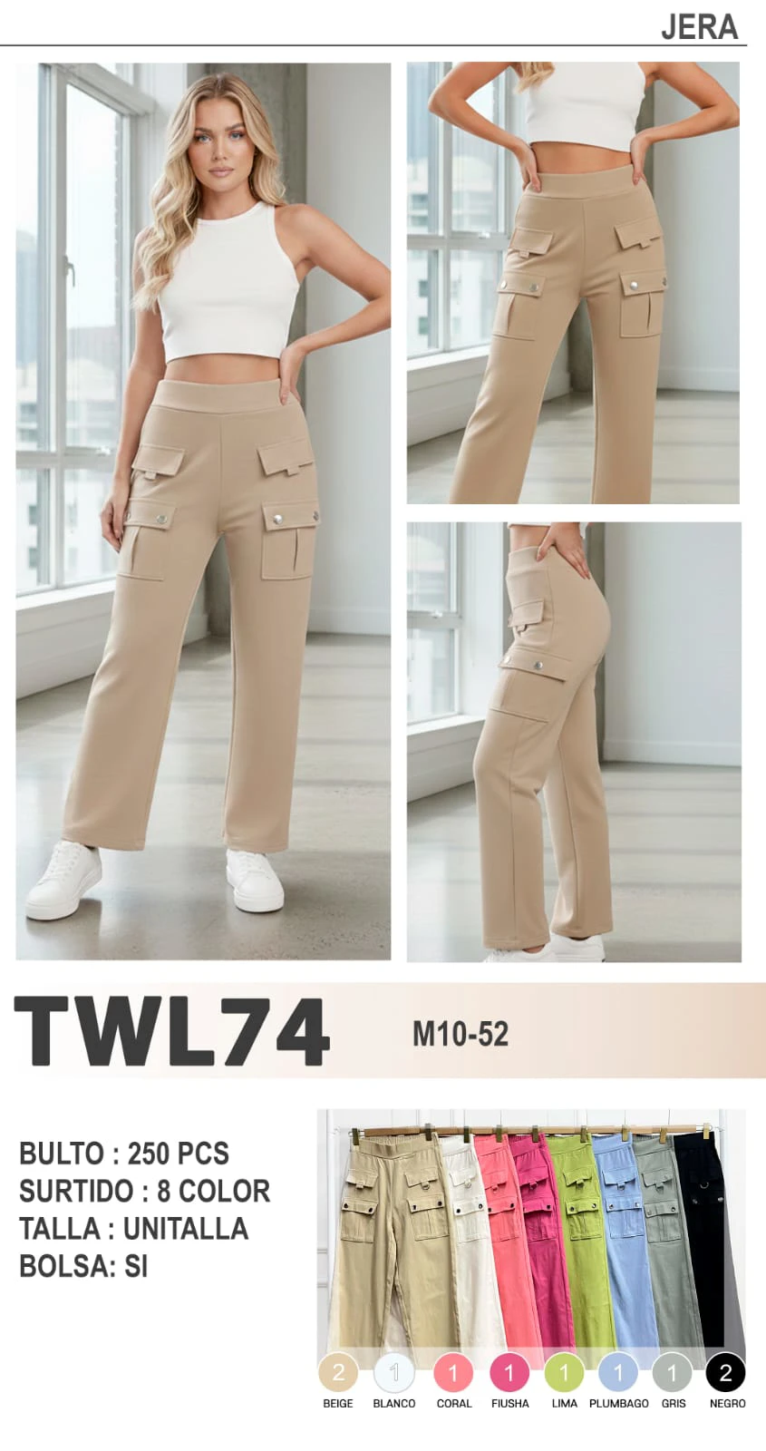 Pantalones cargo-TWL74