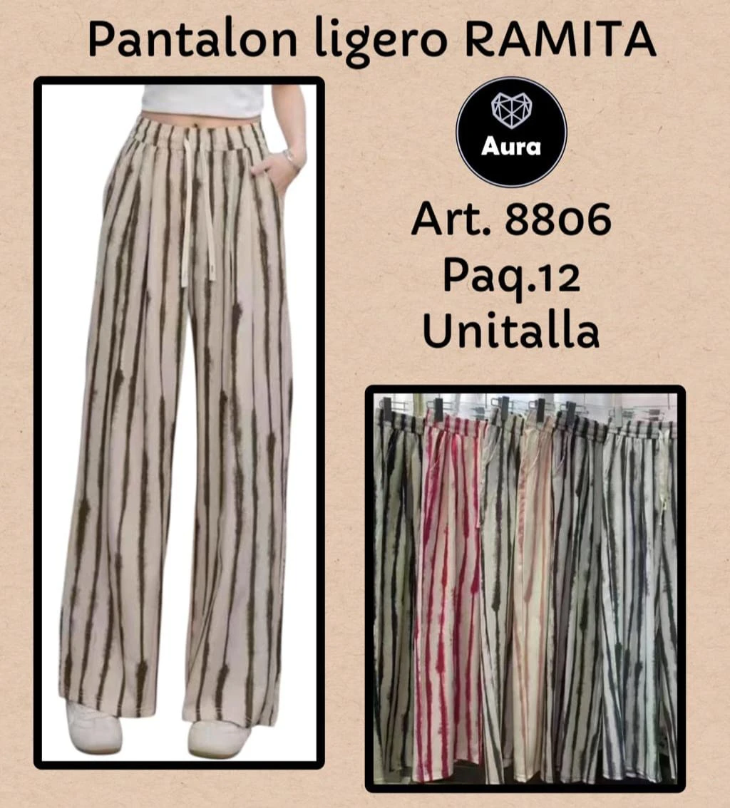 Pantalón ligero Ramita-8806