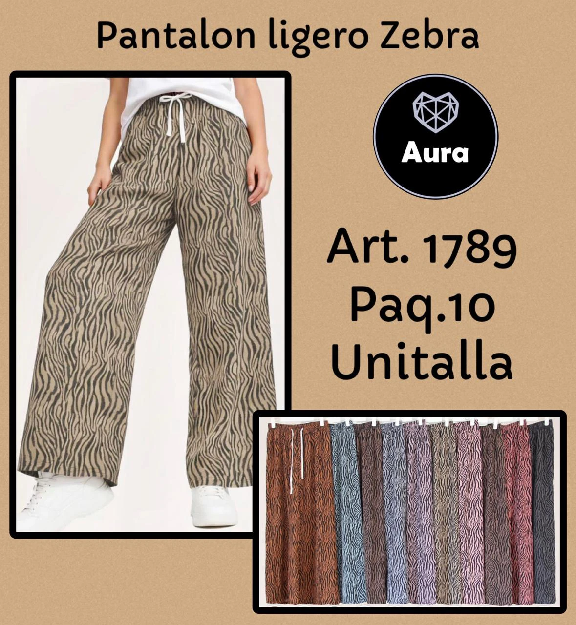 Pantalón ligero Zebra-1789