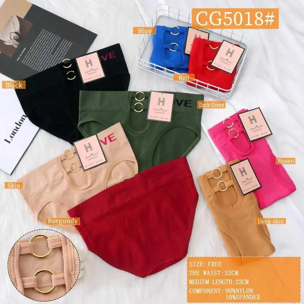 Pantaleta Elástica Dama-CG5018#