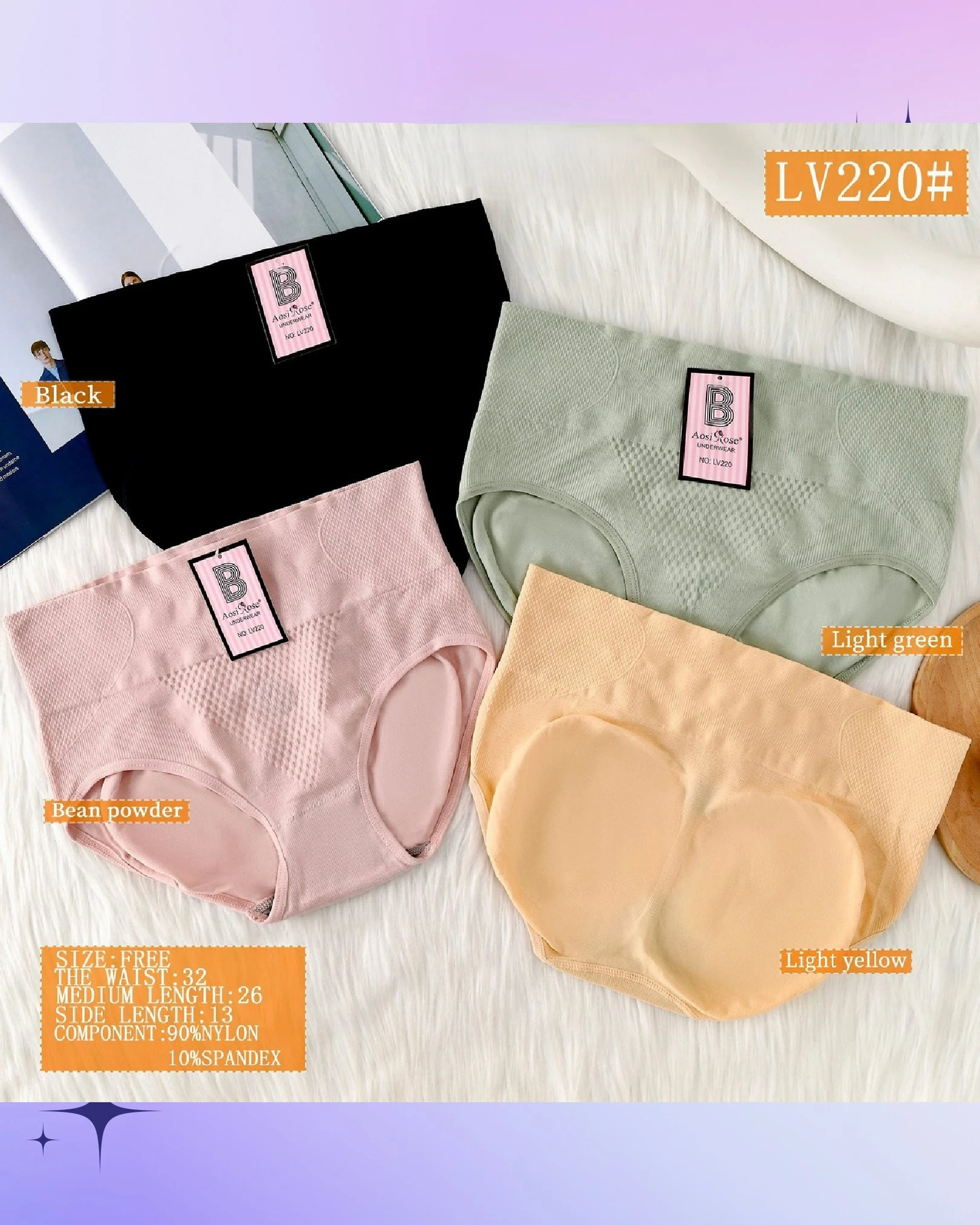 Braguitas de control para mujer-LV220