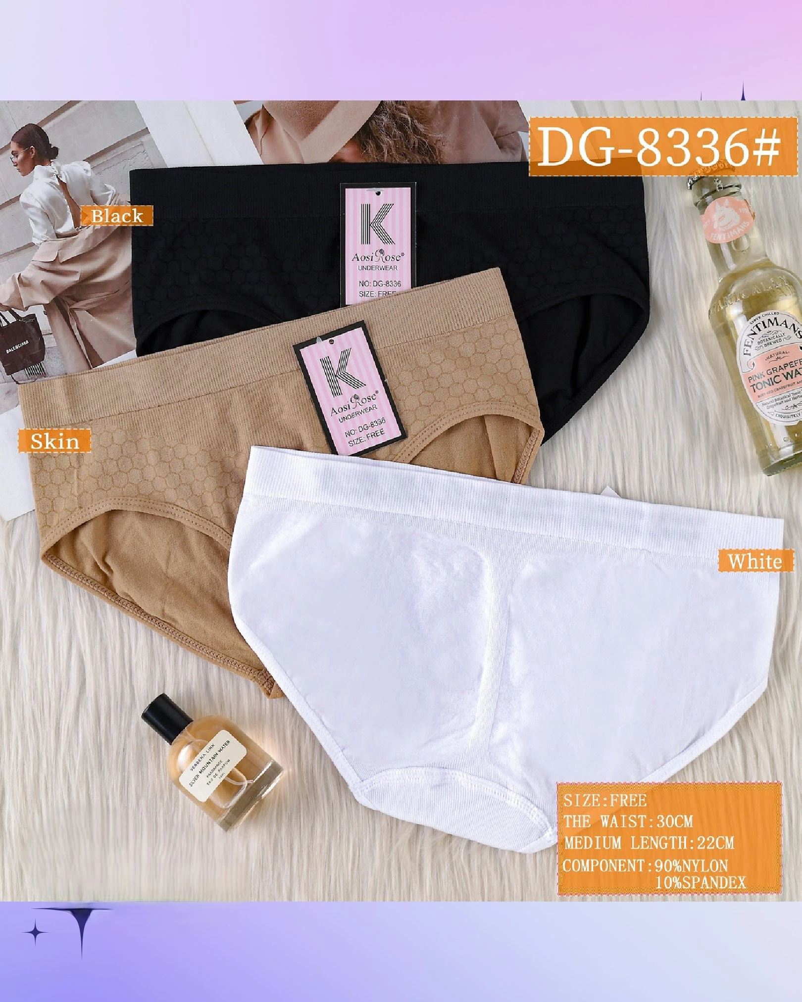 Braguitas de mujer sin costuras-DG-8336