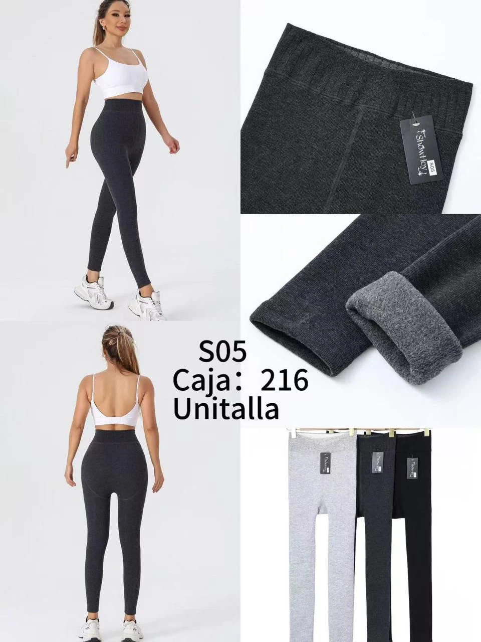 Leggings deportivos afelpados-S05