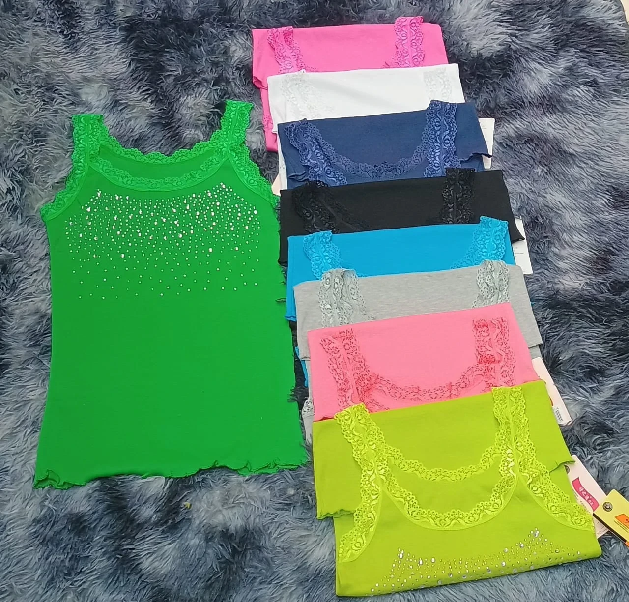 Camiseta basica con perlas-CD 174