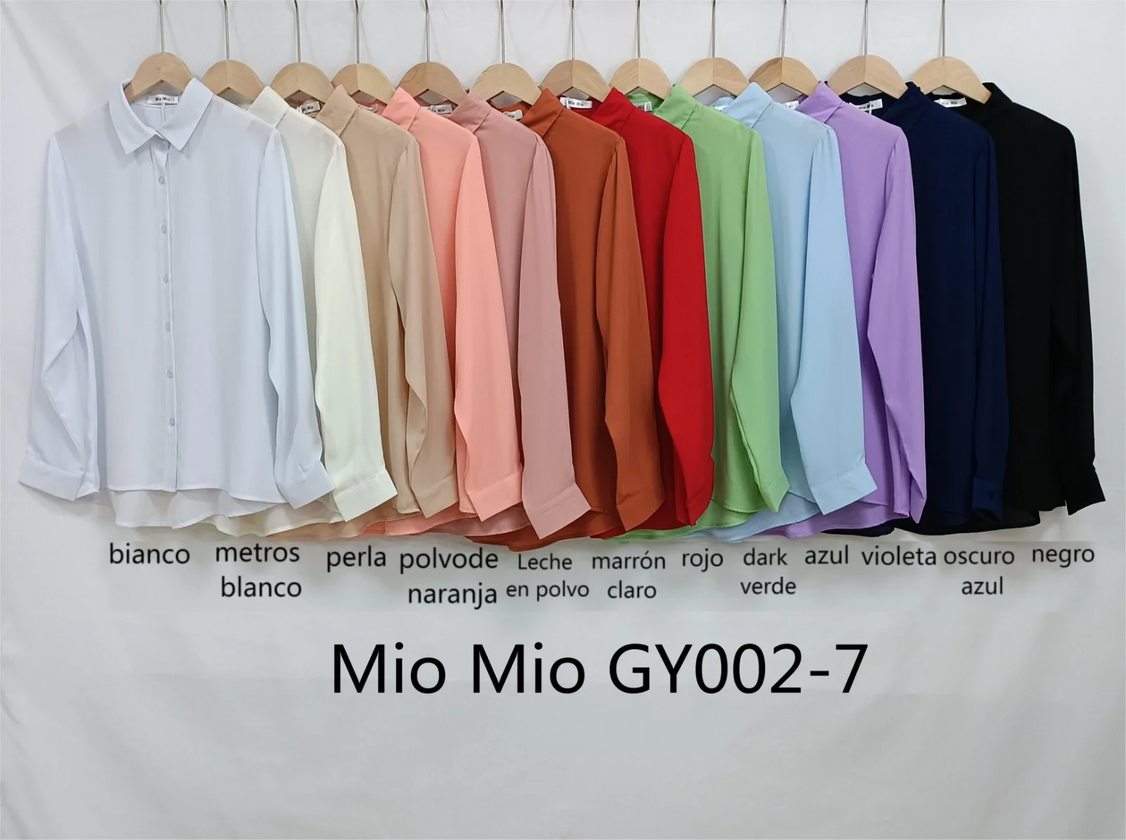 Camisa Dama con Botornes-GY002-7