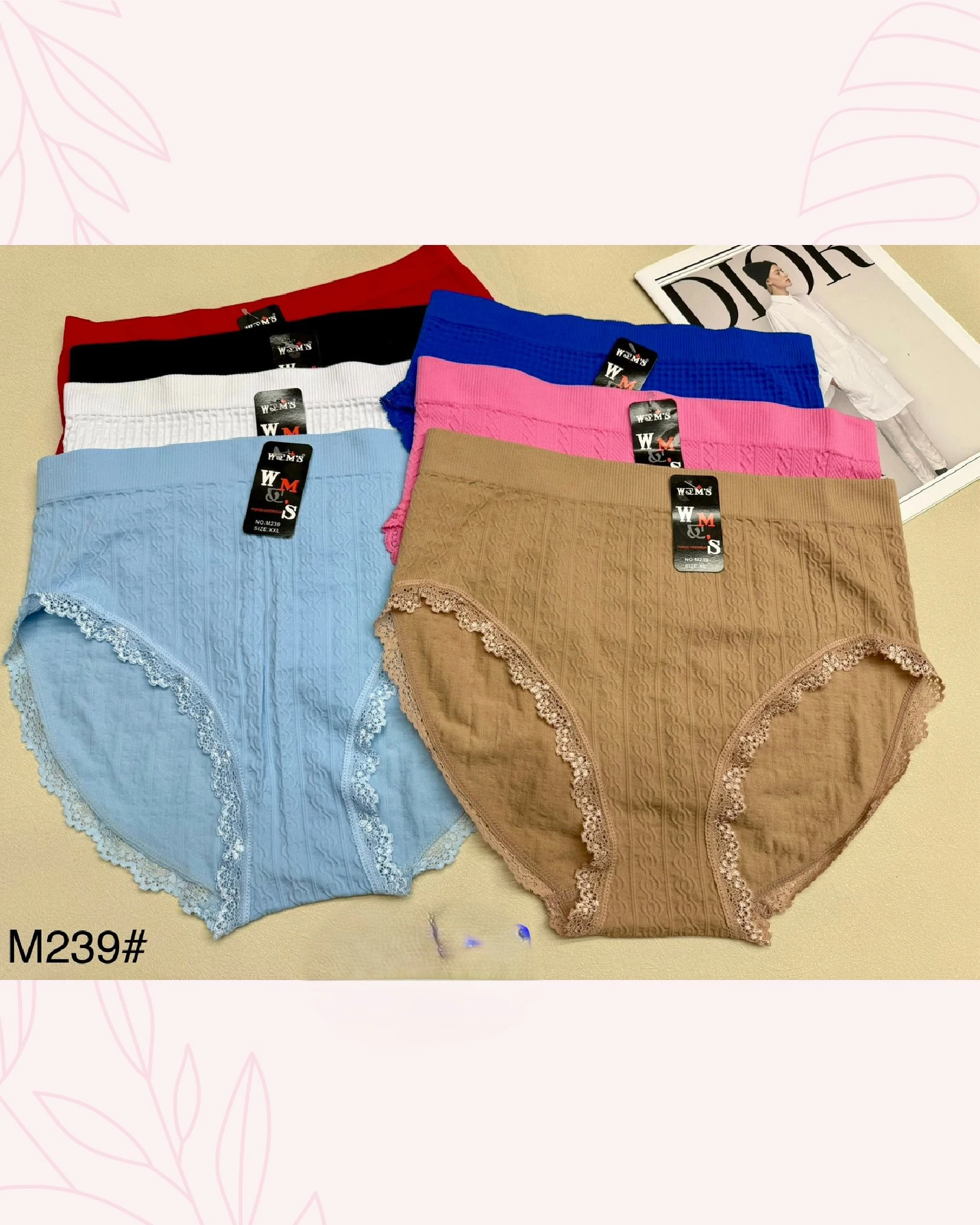 Braguitas de mujer con encaje-M239