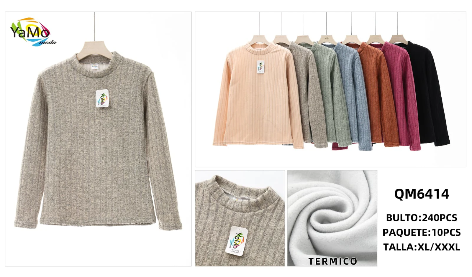 Suéter térmico manga larga-QM6414