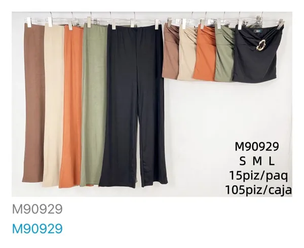 Conjunto de top y pantalones-M90929