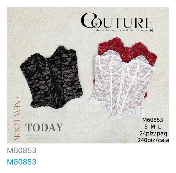 Corset de encaje para mujer-M60853