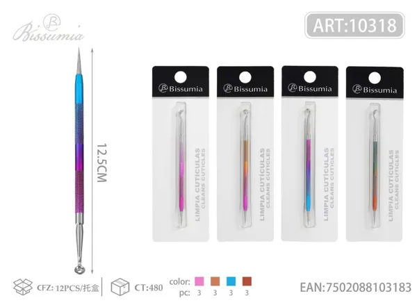 1PCS Doble cabeza para espinillas acabado espejo doble color spray