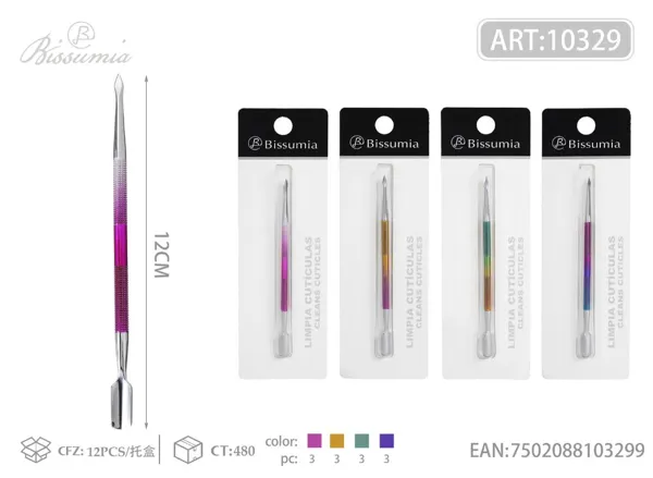 1PCS Doble cabeza acabado espejo doble color electrochapado