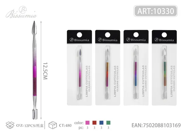 1PCS Doble cabeza acabado espejo doble color electrochapado