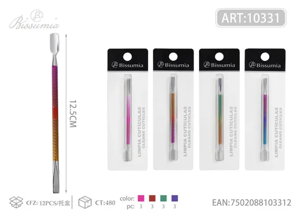1PCS Doble cabeza acabado espejo doble color electrochapado