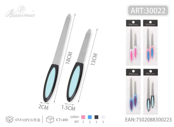 Lima de uñas 18cm/13cm 2pc