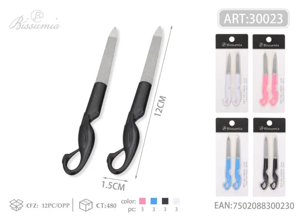 Lima de uñas 12cm 2pc