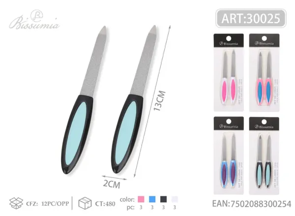 Lima de uñas 13cm 2pc