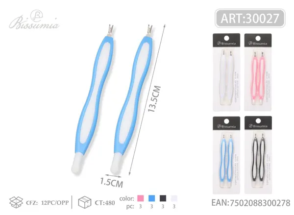 Tenacilla para cutículas 13.5cm 2pc