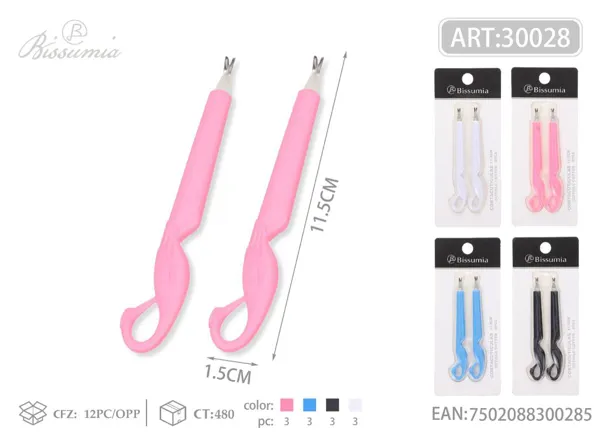 Tenacilla para cutículas 11.5cm 2pc