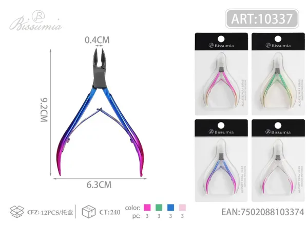 Cortacutículas de doble resorte 9.5cm