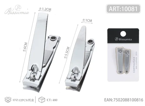 Tijeras de uñas con lima No.608 + No.602