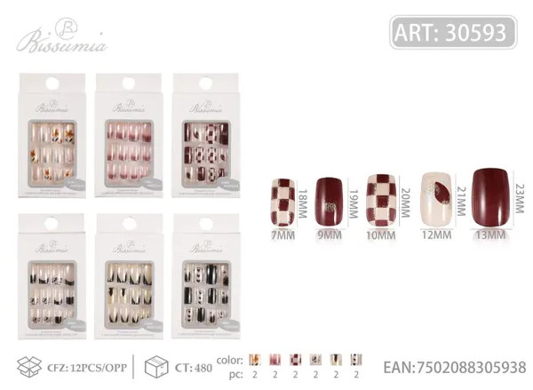 Uñas para adultos 12pcs/caja No.2