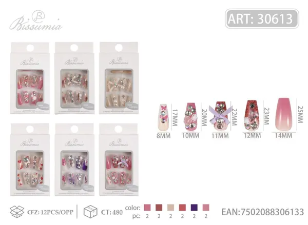 Uñas para adultos de alta calidad 12pcs/caja No.4