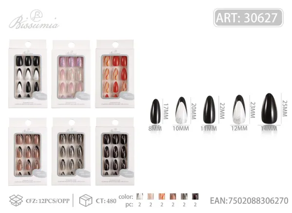 Uñas para adultos 12pcs/caja No.6