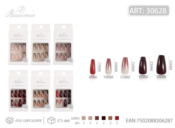 Uñas para adultos 12pcs/caja No.7