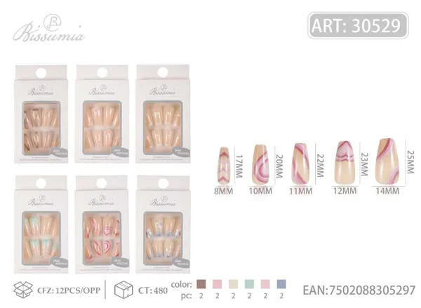 Uñas postizas 12pcs/paquete No.11