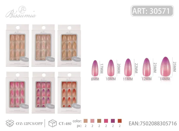 Uñas postizas No.18