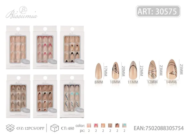 Uñas postizas No.22