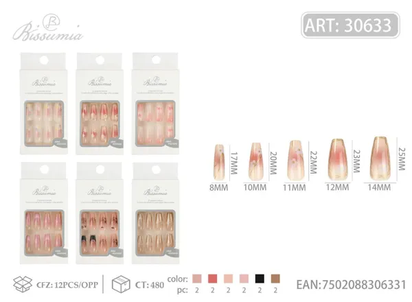 Uñas para adultos 12pcs/caja No.1