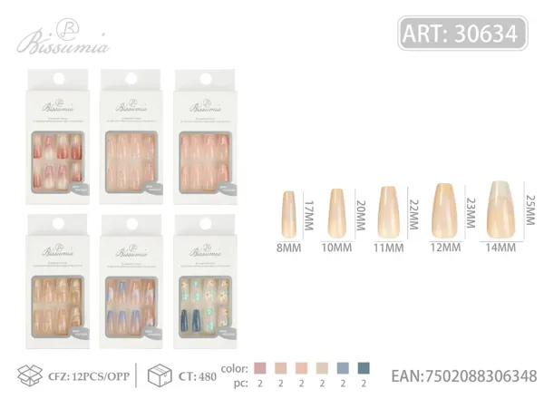 Uñas para adultos 12pcs/caja No.2