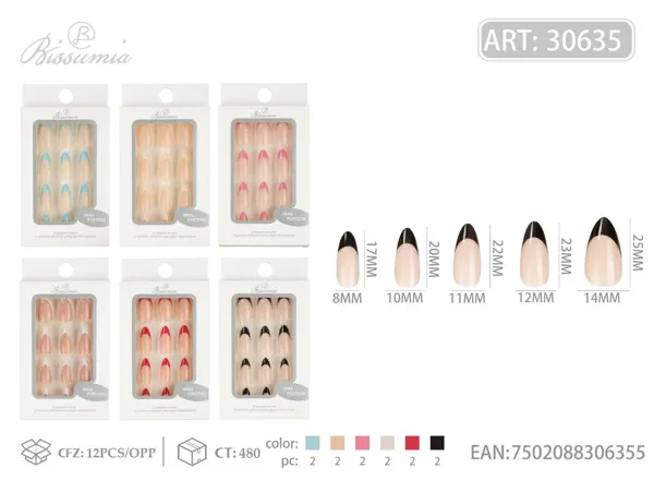 Uñas para adultos 12pcs/caja No.3
