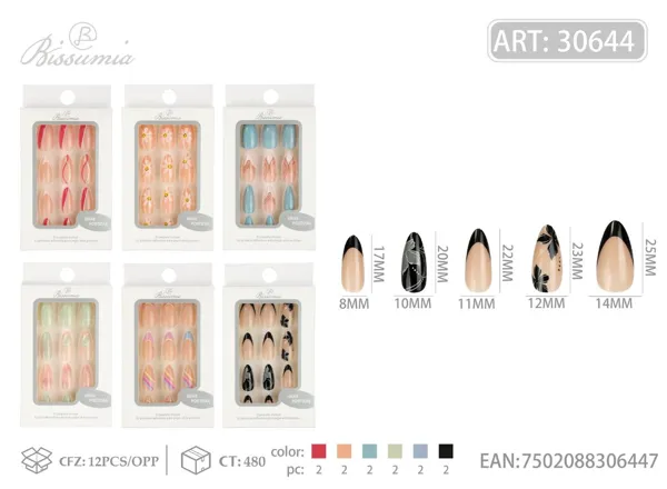 Uñas para adultos 12pcs/caja No.12