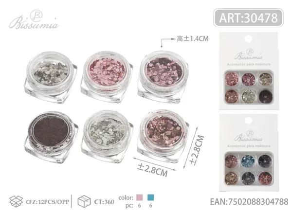 Accesorios para manicura de 6 compartimentos #10