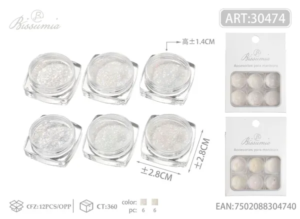 Accesorios para uñas de 6 compartimentos #6
