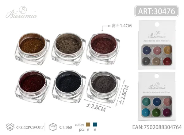 Accesorios para uñas de 6 compartimentos #8