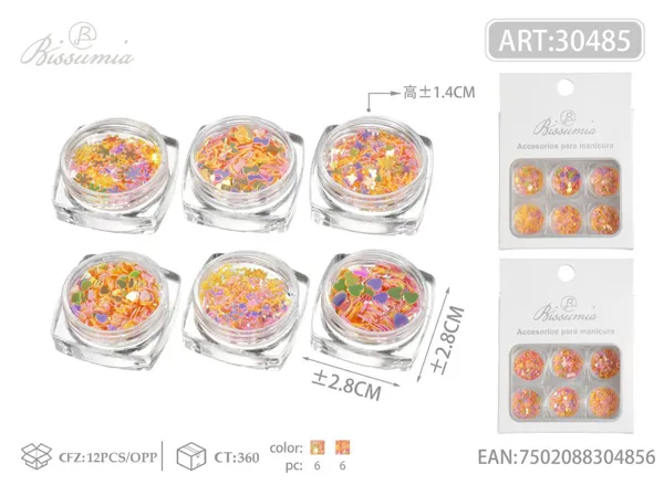 Lentejuelas para uñas