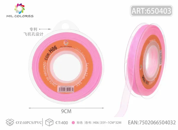 Cinta de gasa coreana 1.0/35Y H006 rosa