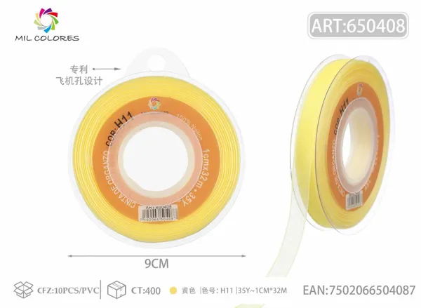 Cinta de gasa coreana 1.0/35Y H011 amarillo