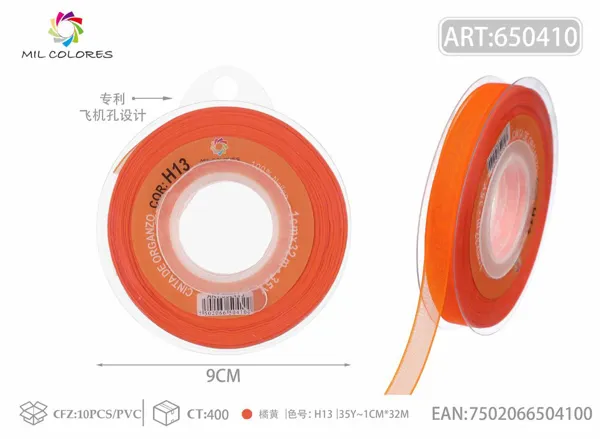 Cinta de gasa coreana 1.0/35Y H013 naranja