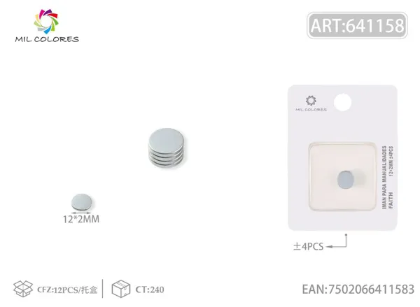 Imanes redondos de alta potencia 12*2mm ±4pcs