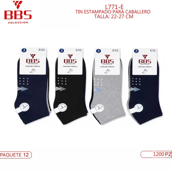 TIN ESTAMPADO PARA CABALLERO
