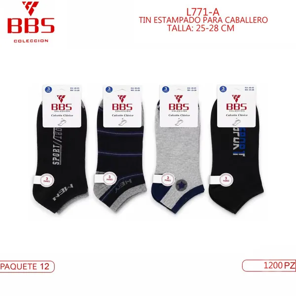 TIN ESTAMPADO PARA CABALLERO