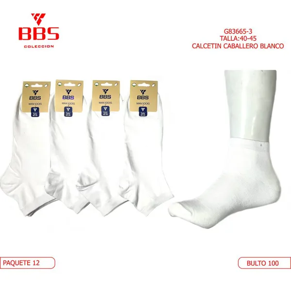 Calcetin caballero blanco