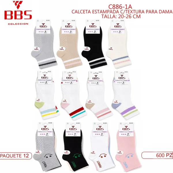 CALCETA ESTAMPADA C/TECTURA PARA DAMA