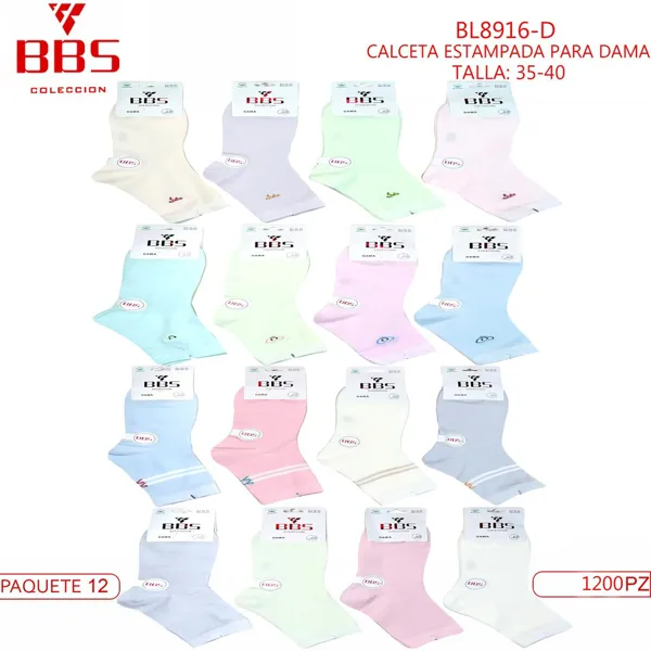 CALCETA ESTAMPADA PARA DAMA